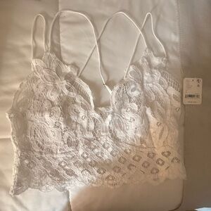 Free People White Lace Bandeau